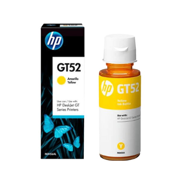 Botella de tinta original amarilla HP GT52