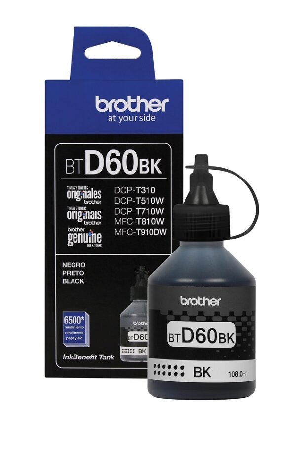 Tinta Brother BTD60Bk Negro