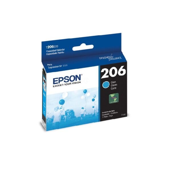 Cartucho de tinta Epson T206 cian