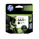 Cartucho de tinta HP 664XL negro