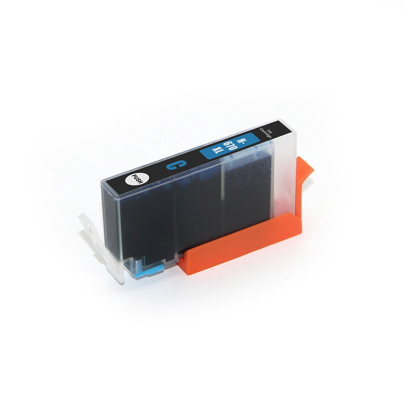 cartucho hp 670xl cian