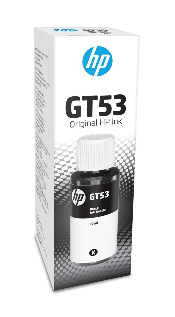 Botella de tinta HP GT53 negra original