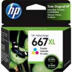 Cartucho de tinta HP 667XL Color